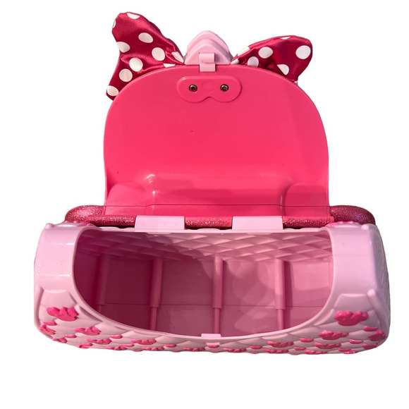 Disney Girl's Minnie Mouse Sparkly Hard Plastic Purse from London Store - Picture 2 of 8